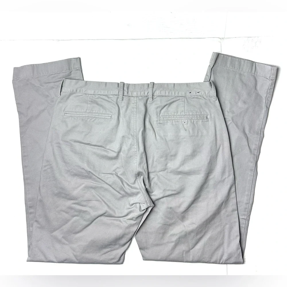 J.Crew The Sutton Mens 34 X 34 Pants Gray Chino Pant 100% Cotton‎ Dress Business